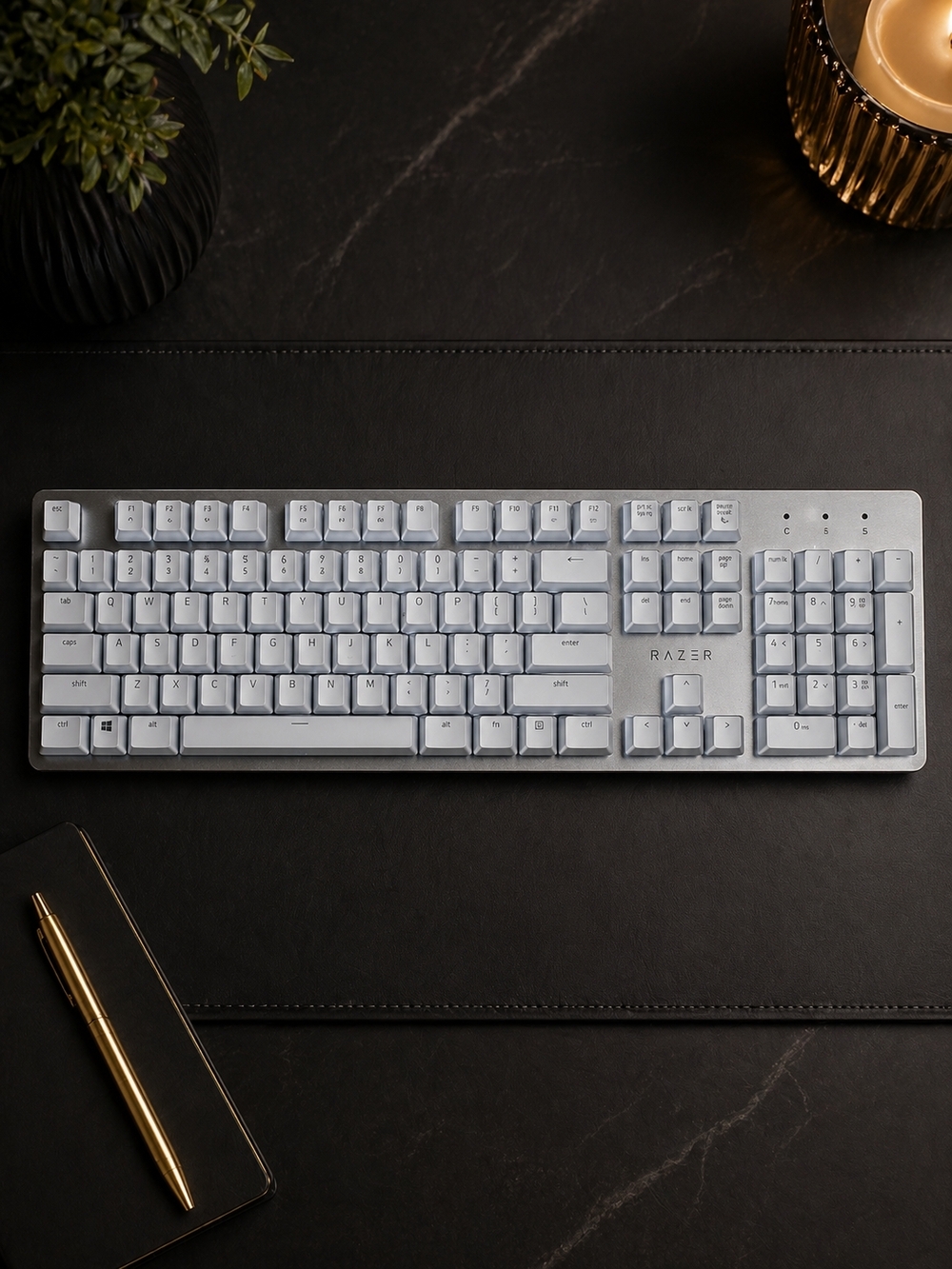 Razer White Full-Size Mechanical Keyboard